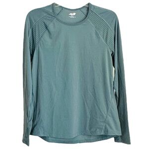 Avia Women's Size Medium (8-10) Green Long Sleeve Performance Tee